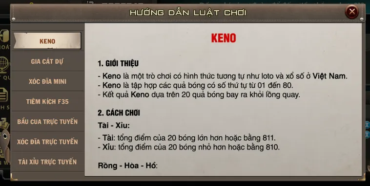 Hướng Dẫn Tham Gia Chơi Keno Tại B52 Club Để Giành Thắng Lợi Lớn Nhất