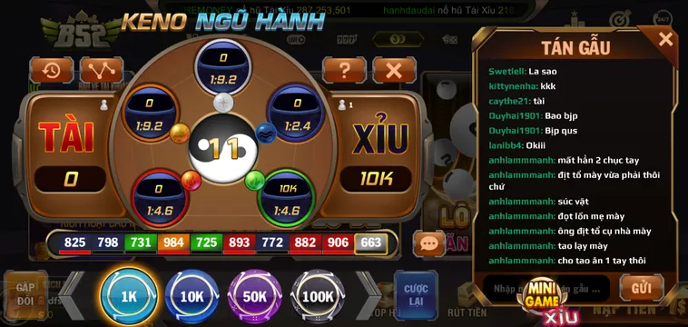 Khám Phá Sự Huyền Bí Và Cơ Hội Chiến Thắng Tại Sảnh Keno Ngũ Hành B52 Club