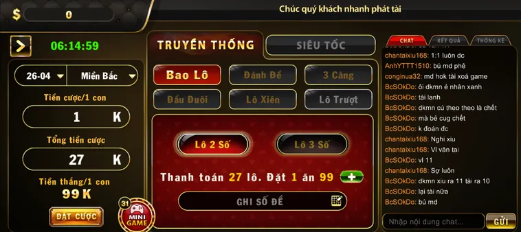 Khám Phá Thế Giới Lô Đề 1 Ăn 99 Tại B52 Club Với Những Phần Thưởng Khổng Lồ