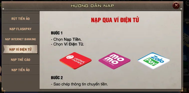 Nạp Tiền B52 Club Qua Ví Điện Tử An Toàn Và Tốc Độ Nhất Năm 2026