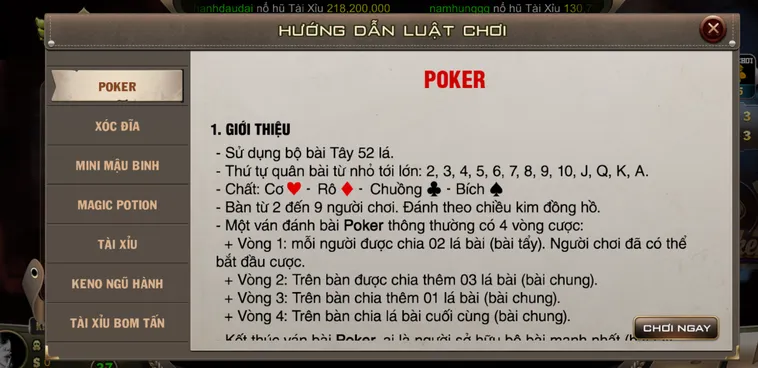 Khám Phá Thế Giới Poker Tại B52 Club Đẳng Cấp Sang Trọng Bậc Nhất