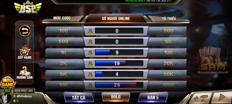 Trải Nghiệm Sâm Lốc Tại B52 Club Đỉnh Cao Với Cơ Hội Làm Giàu Nhanh Chóng