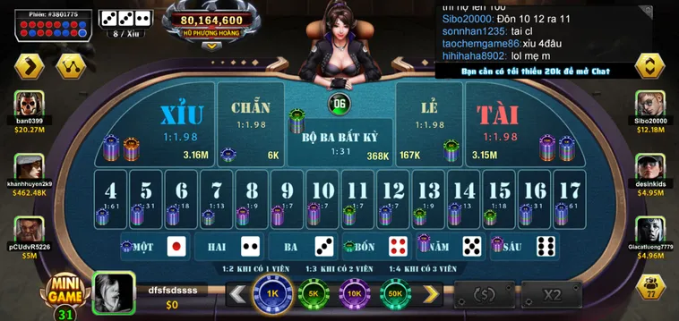 Chinh Phục Siêu Phẩm Casino Sicbo Phượng Hoàng Tại B52 Club Đẳng Cấp