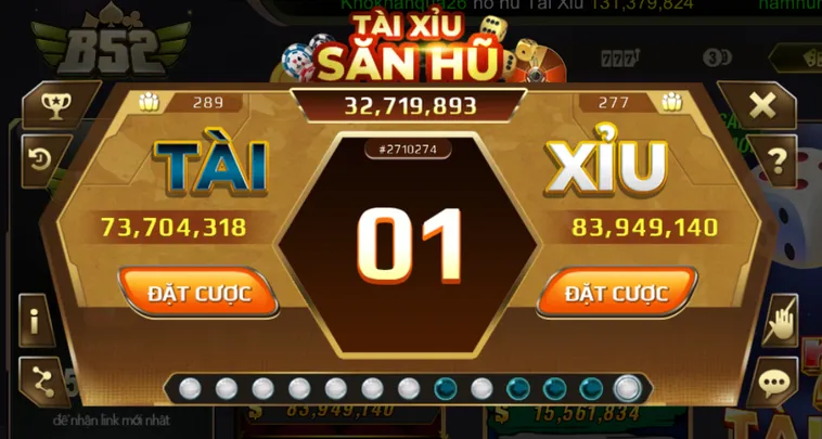 Khám Phá Sảnh Casino Tài Xỉu Tại B52 Club Với Cơ Hội Chiến Thắng Đỉnh Cao