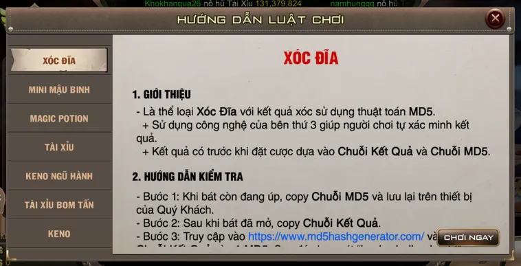 Khám Phá Sảnh Casino Xóc Đĩa Tại B52 Club Với Những Phần Thưởng Giá Trị Cao