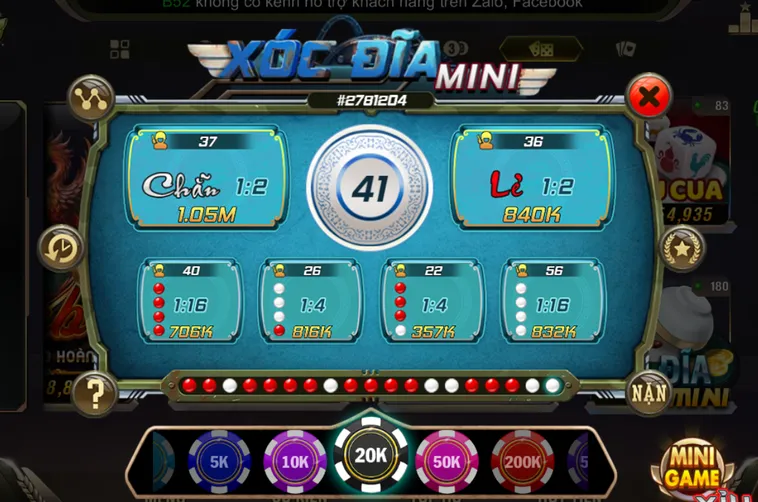 Minigame Xóc Dĩa Mini Tại B52 Club Đỉnh Cao Của Công Nghệ Hiện Đại